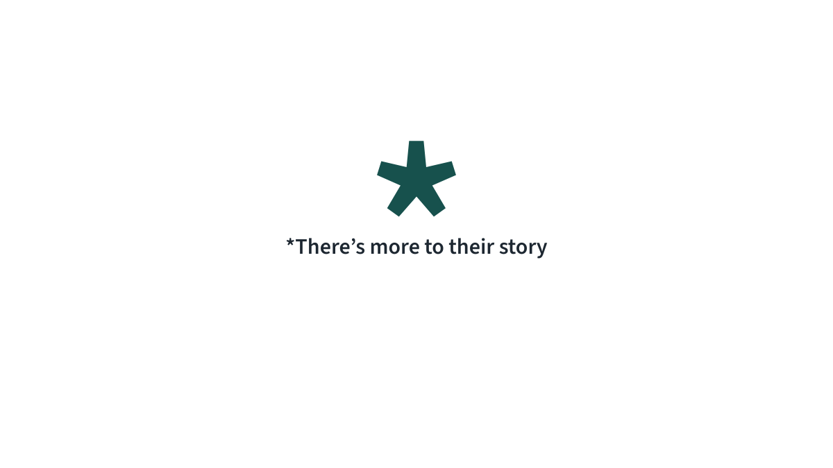 The Asterisk Project | Mental Health Support for Men - Image of an asterisk with the tagline *There's more to their story.