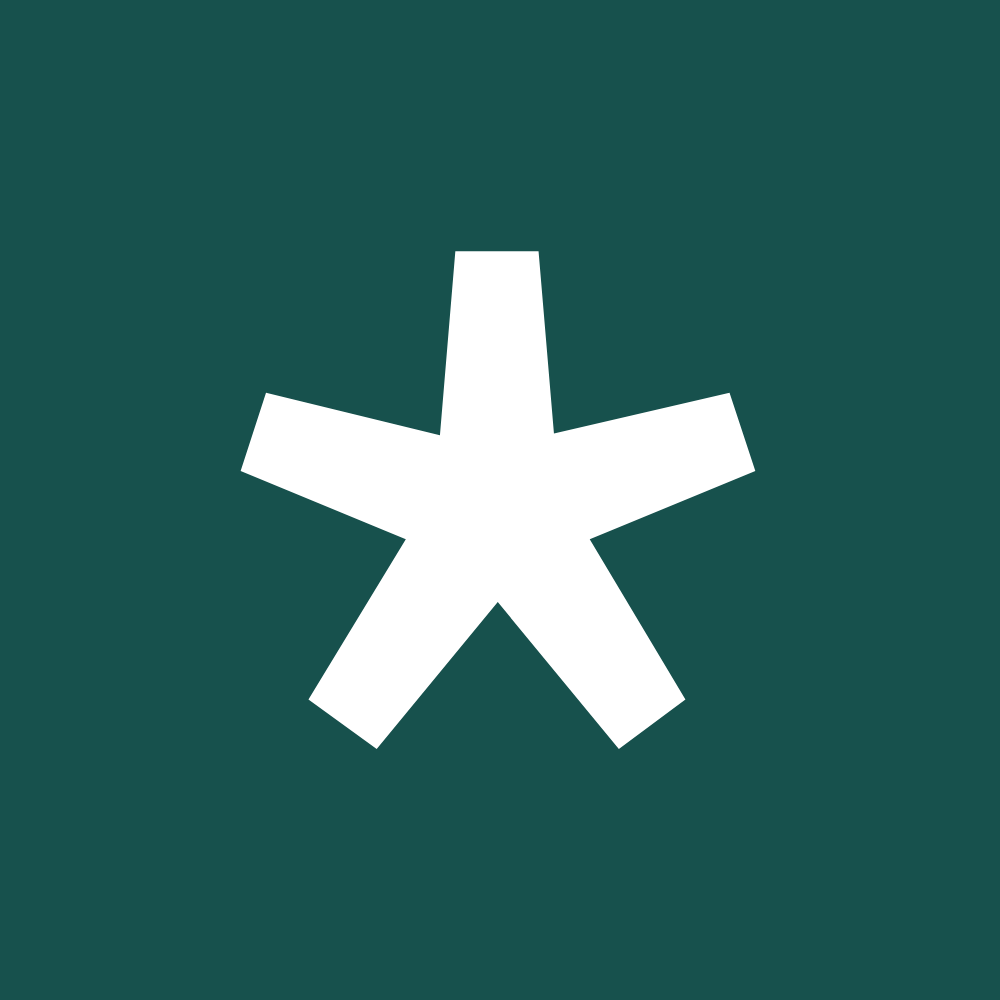 The Asterisk Project | Mental Health Support for Men - White asterisk on green background